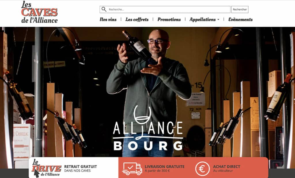 site-e-commerce-les-caves-alliance-bourg