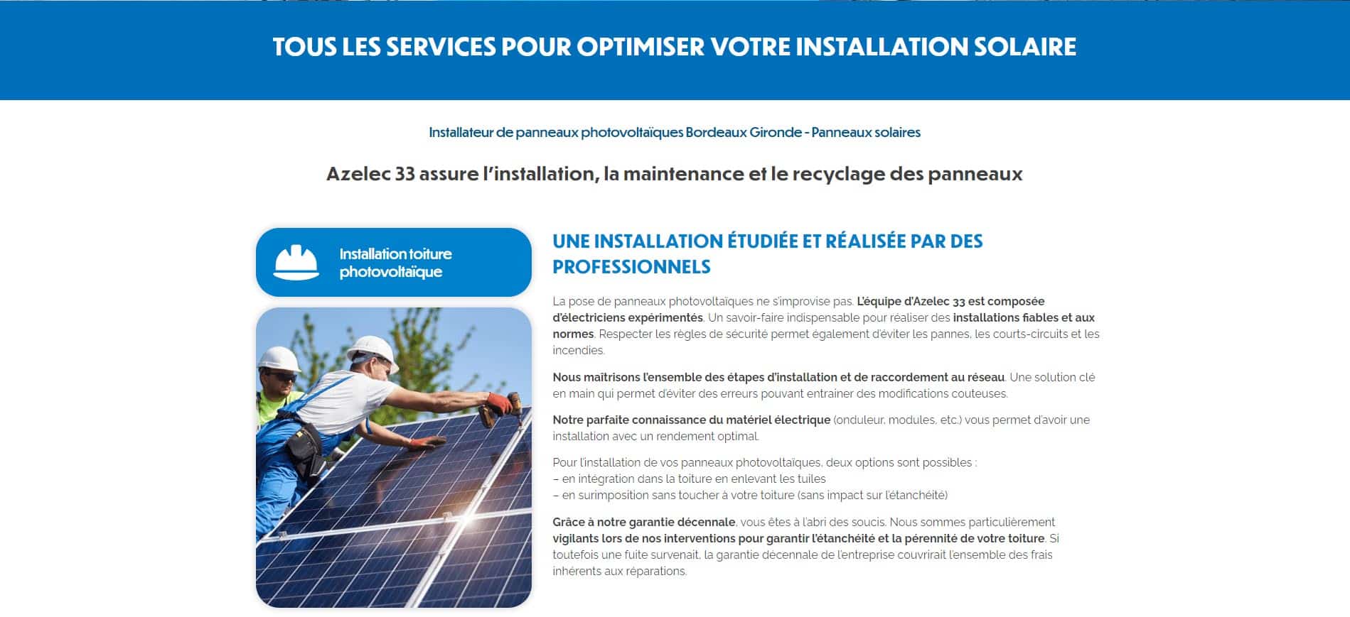 page-installateur-de-panneaux-solaires-azelec33